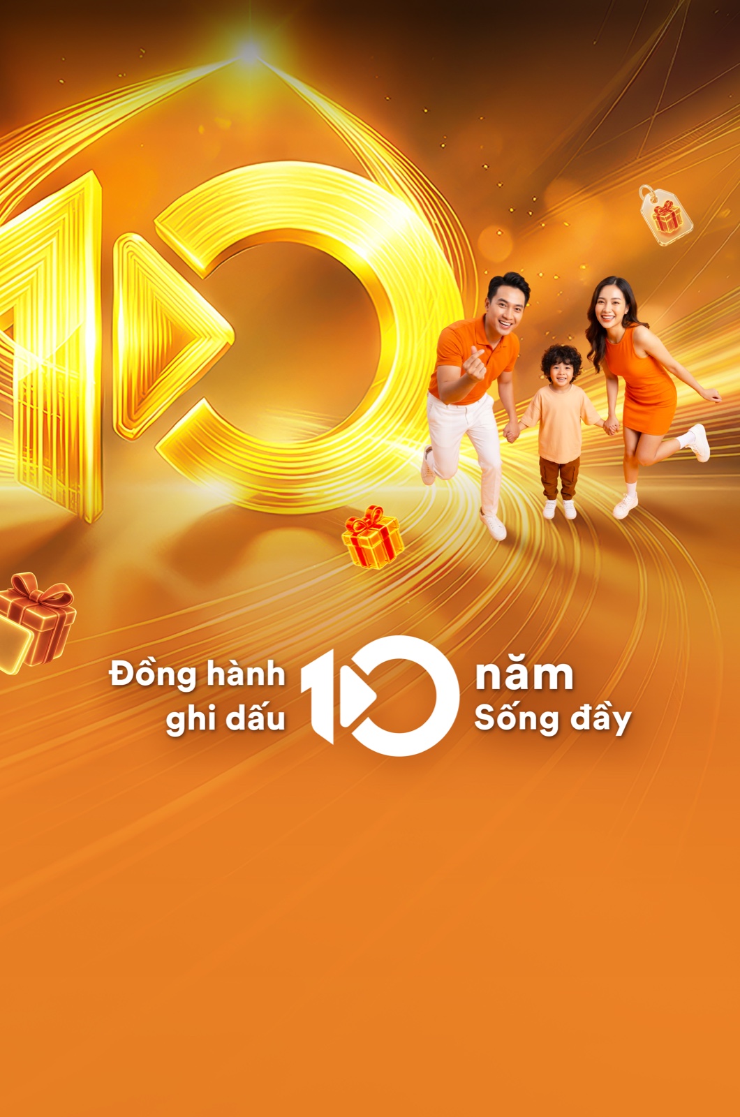 Đồng hành ghi dấu 10 năm sống đầy